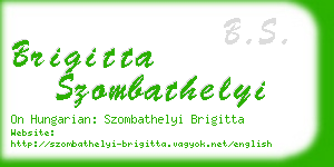 brigitta szombathelyi business card